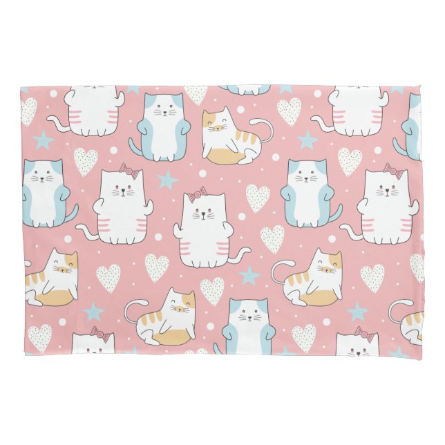 Cute Cats Pillowcase (Front-Left)
