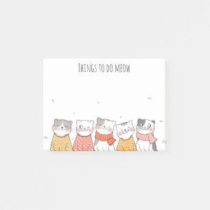 Cute Cats Post-It Notes
