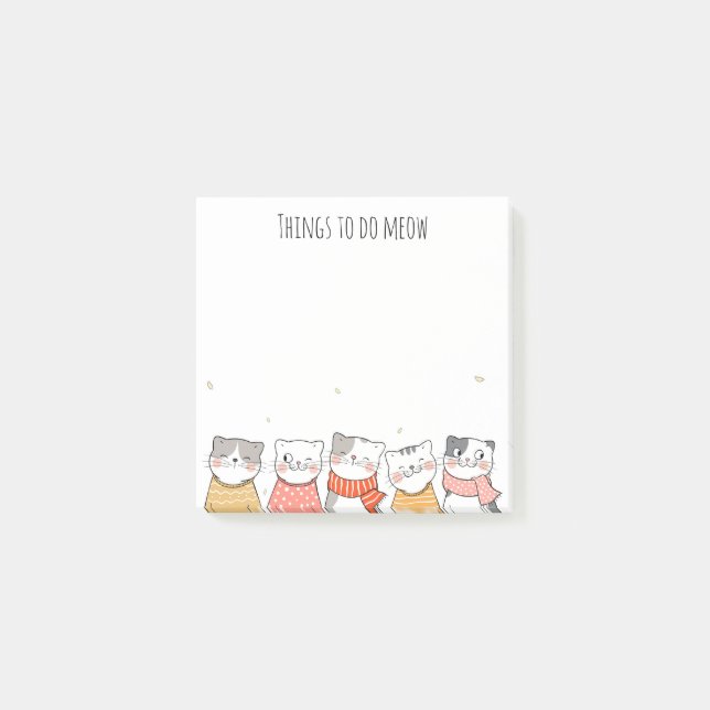 Cute Cats Post-It Notes (Front)