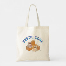 Cute Cats Reading Books Bestie Core Aesthetic Tote