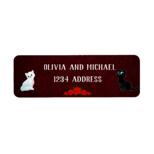 Cute cats return address label