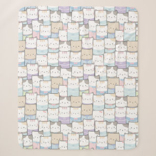 Cute Cats Sherpa Blanket