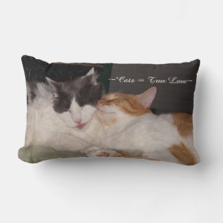 Cute Cats sleeping True Love Pillow