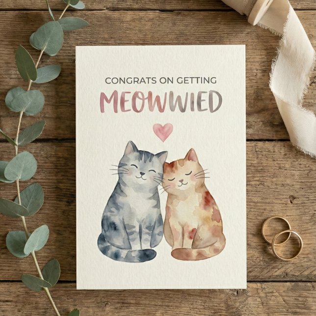 Cute cats wedding card engagement (Creator Uploaded)