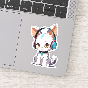 Cute Cats with Headphones Charm