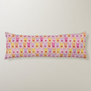 Cute Cats with Loving Hearts Body Cushion