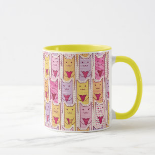 Cute Cats with Loving Hearts Mug