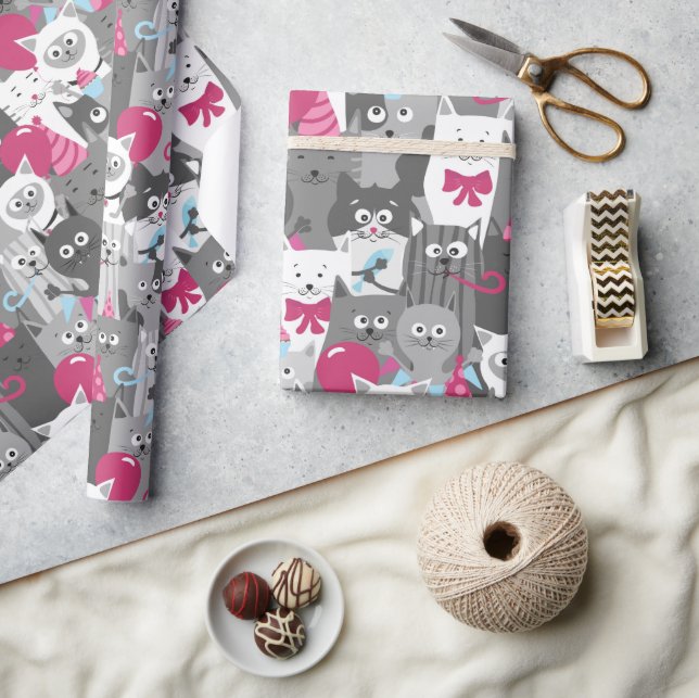 Cute Cats Wrapping Paper (Crafts)