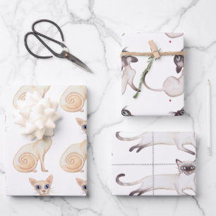 Cute Cats Wrapping Paper Sheet