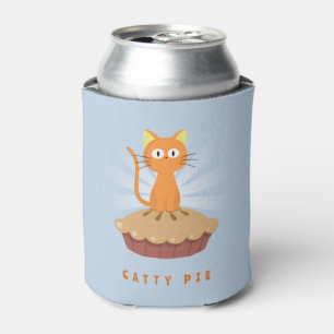 Cute Catty Pie Cat Lover Can Cooler