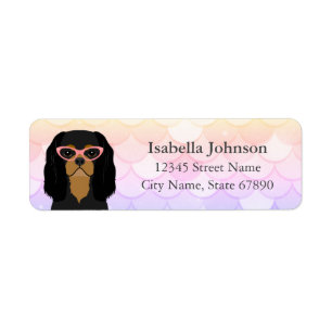 Cute Cavalier King Charles Spaniel Address Label Return Address Label