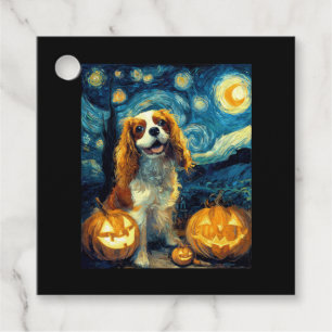 Cute Cavalier King Charles Spaniel Dog Halloween J Favour Tags