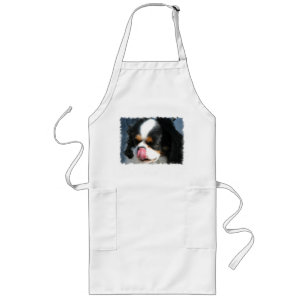 Cute Cavalier King Charles Spaniel Long Apron