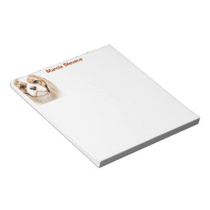 Cute Cavalier King Charles Spaniel Notepad