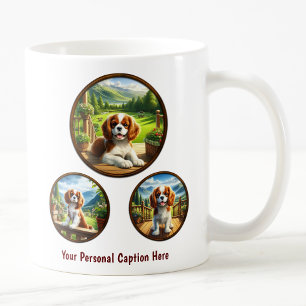 Cute Cavalier King Charles Spaniel Puppy Coffee Mug