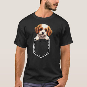 Cute Cavapoo Dog In The Pocket T-Shirt