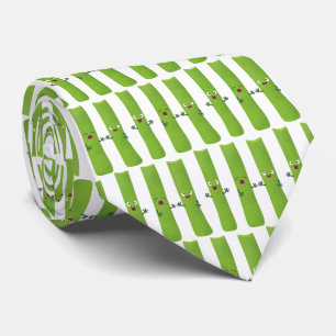 Cute celery sticks trio cartoon vegetables  tie