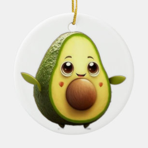 Cute Ceramic Circle Ornament