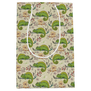 Cute Chameleon Lizard Medium Gift Bag