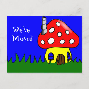 Cute change of address postcard