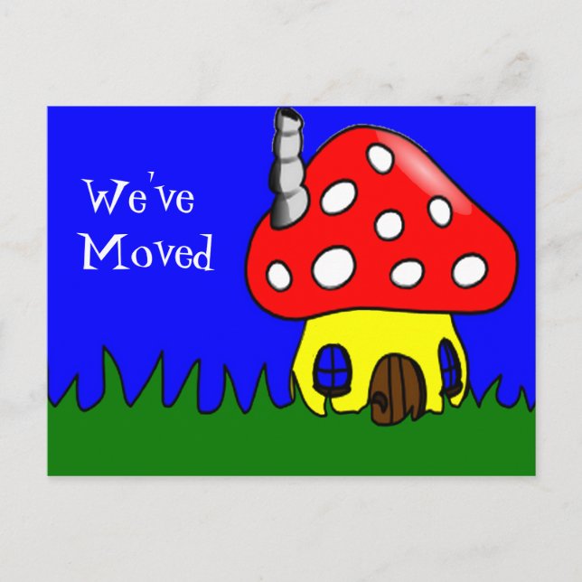 Cute change of address postcard (Front)