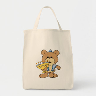 cute Chanukah  hanukkah Menorah teddy bear Tote Bag