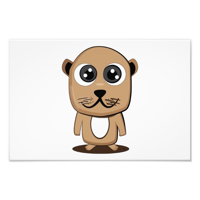 Cute character clipart photo print (Front)