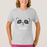 Cute character panda children's birthday apparel