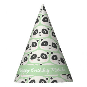 Cute character panda children's birthday party hat