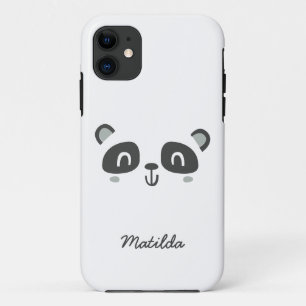 Cute character panda children's personalised iPhone 11 case