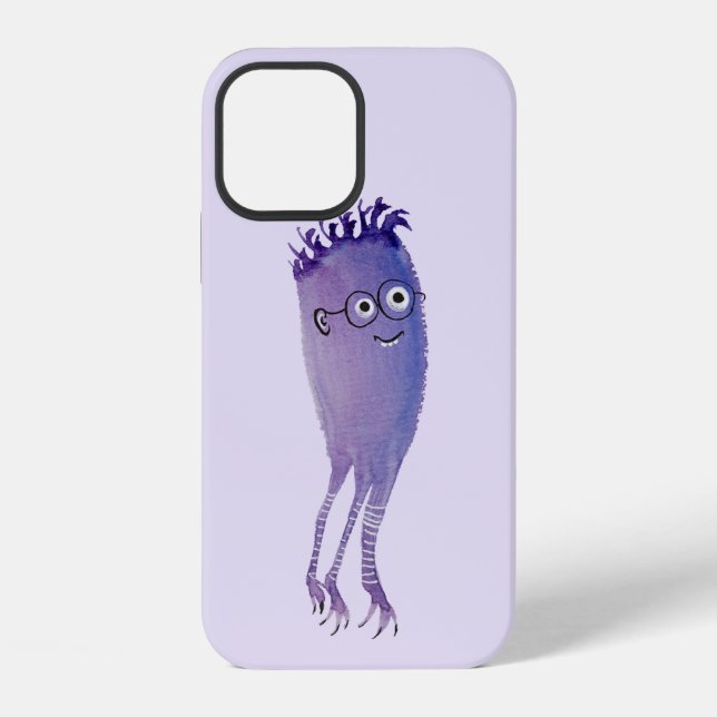 Cute Character Purple Nerdy iPhone Case (Back)