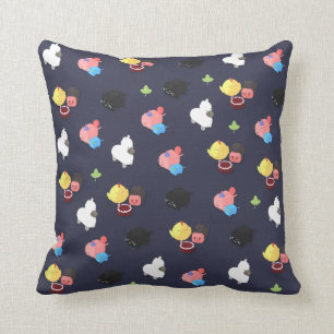 Cute Characters Pattern Pillow