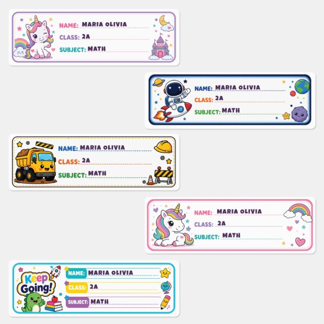 Cute Characters Personalised School Name (Group)