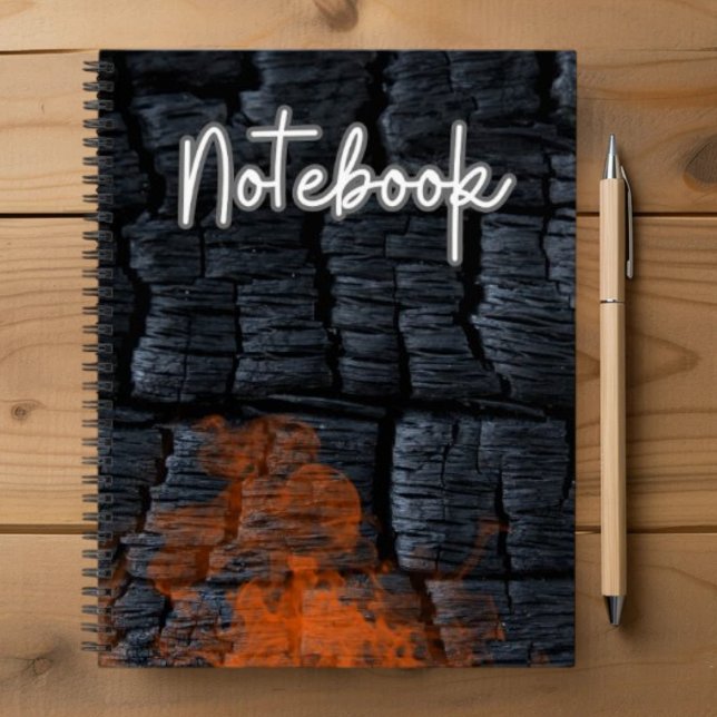 Cute Charcoal Flame Spiral Notebook (Creator Uploaded)
