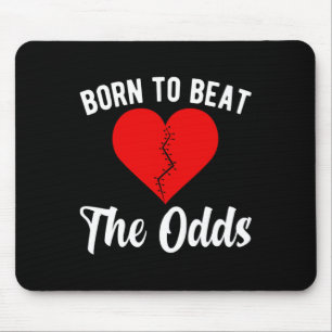 Cute Chd Warrior Congenital Heart Disease Awarenes Mouse Pad