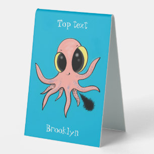 Cute, cheeky baby octopus cartoon