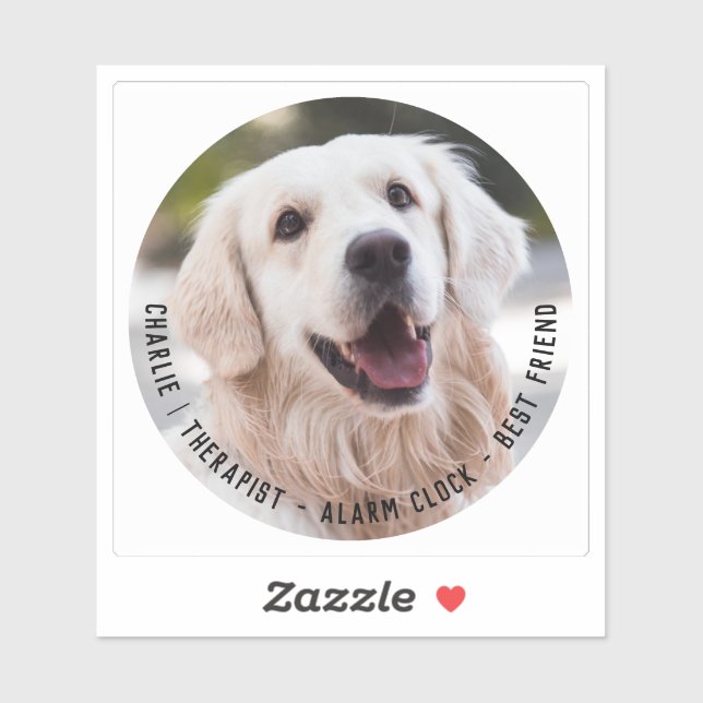 Cute Cheeky Sentimental Dog Name Photo Quote (Sheet)
