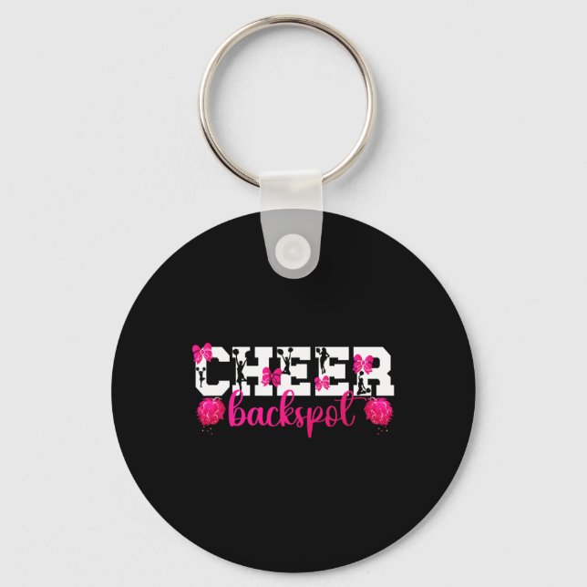 Cute Cheer Ckspot Cheerleading Ckspot  Key Ring (Front)