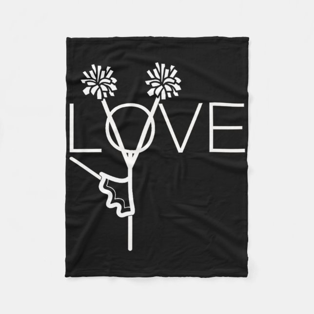 Cute Cheer Gifts For Cheerleaders Teen Girls Women Fleece Blanket (Front)