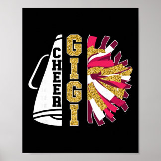 Cute Cheer Gigi Of A Cheerleader Gigi Grandma  Poster