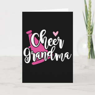 Cute Cheer Grandma - Proud Cheerleading Grandmothe Card