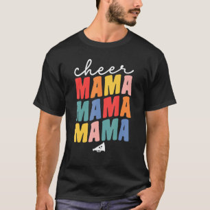 Cute Cheer Mama Megaphone For Women Cheerleader Mo T-Shirt