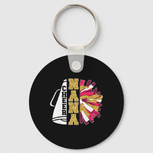 Cute Cheer Nana Of A Cheerleader Nana Grandma  Key Ring