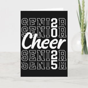 Cute Cheer Senior 2025 Cl Of 2025 Senior Cheerlead Card