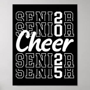 Cute Cheer Senior 2025 Cl Of 2025 Senior Cheerlead Poster