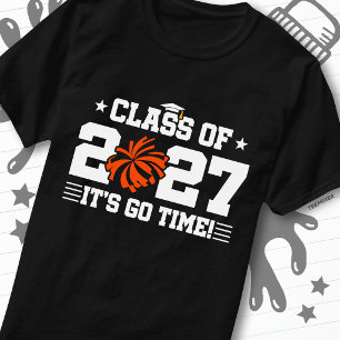Cute Cheer Squad Graduation Senior Class of 2027 T-Shirt