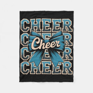 Cute Cheer Youth Girls Funny Cheerleader Cheerlead Fleece Blanket