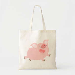 Cute Cheerful Cartoon Pig Bag