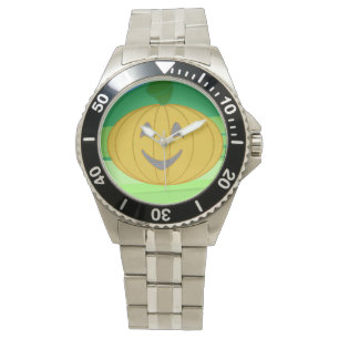 Cute Cheerful Harvest Pumpkin Orange Watch