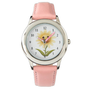 Cute Cheerful Yellow Flower Watch